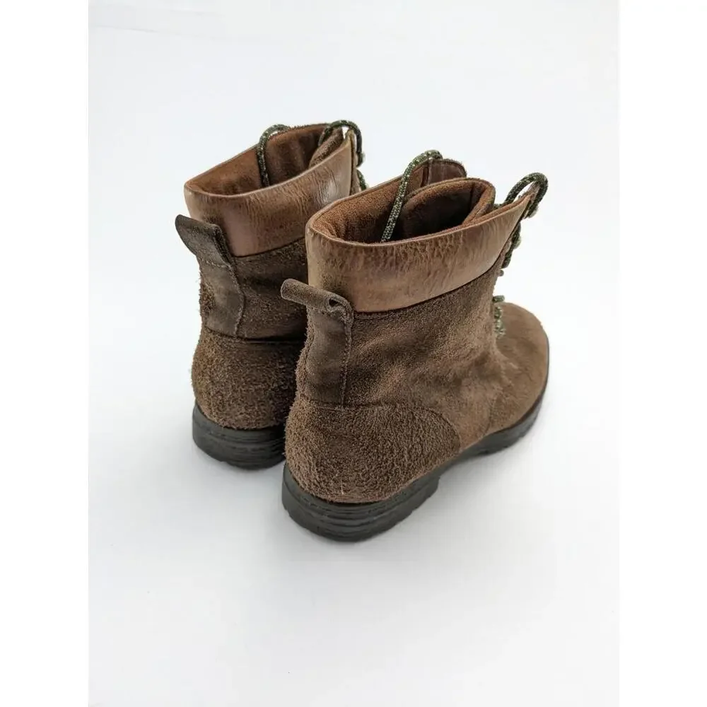 Mens Born Pike Lace Brown Suede Leather Outdoor Hiking Boots H58623‎ Size 11